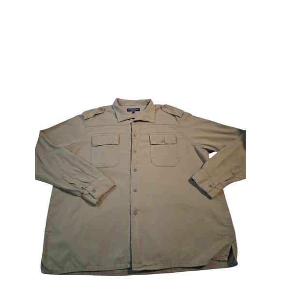 Vintage The J. Peterman Company Mens Size XXL Field Farm Workwear Grunge Shirt - Picture 6 of 15